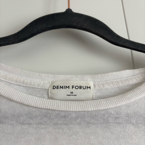 Aritzia Denim Forum Kate Cotton Boxy Cropped Longsleeve - Picture 4 of 6